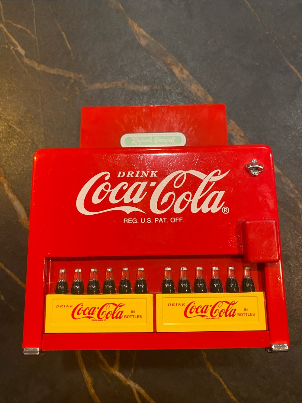 Coca Cola Red Mini Vending Machine Money-box Case